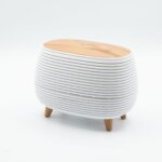 Futuristic Ribbed Aroma Diffuser with Colour-Changing Light