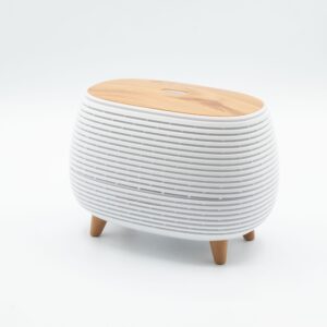 Futuristic Ribbed Aroma Diffuser with Colour-Changing Light